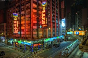 cityscapes, Streets, Buildings, Crossing, Hong, Kong, City, Lights