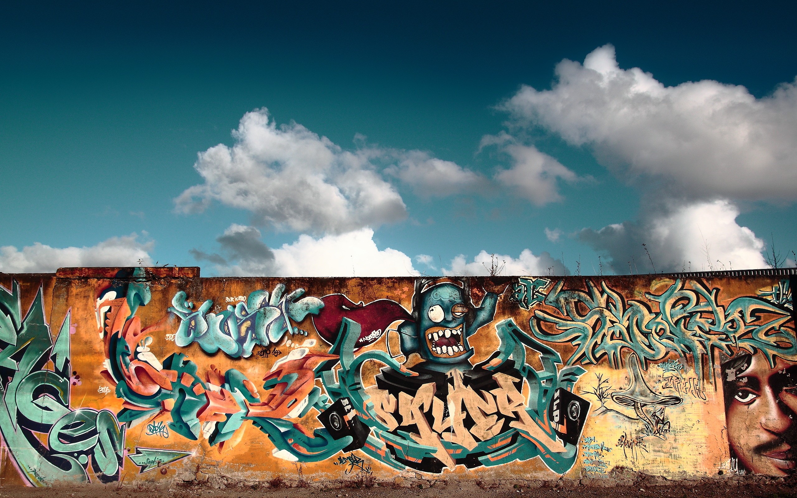graffiti, On, The, Wall Wallpaper