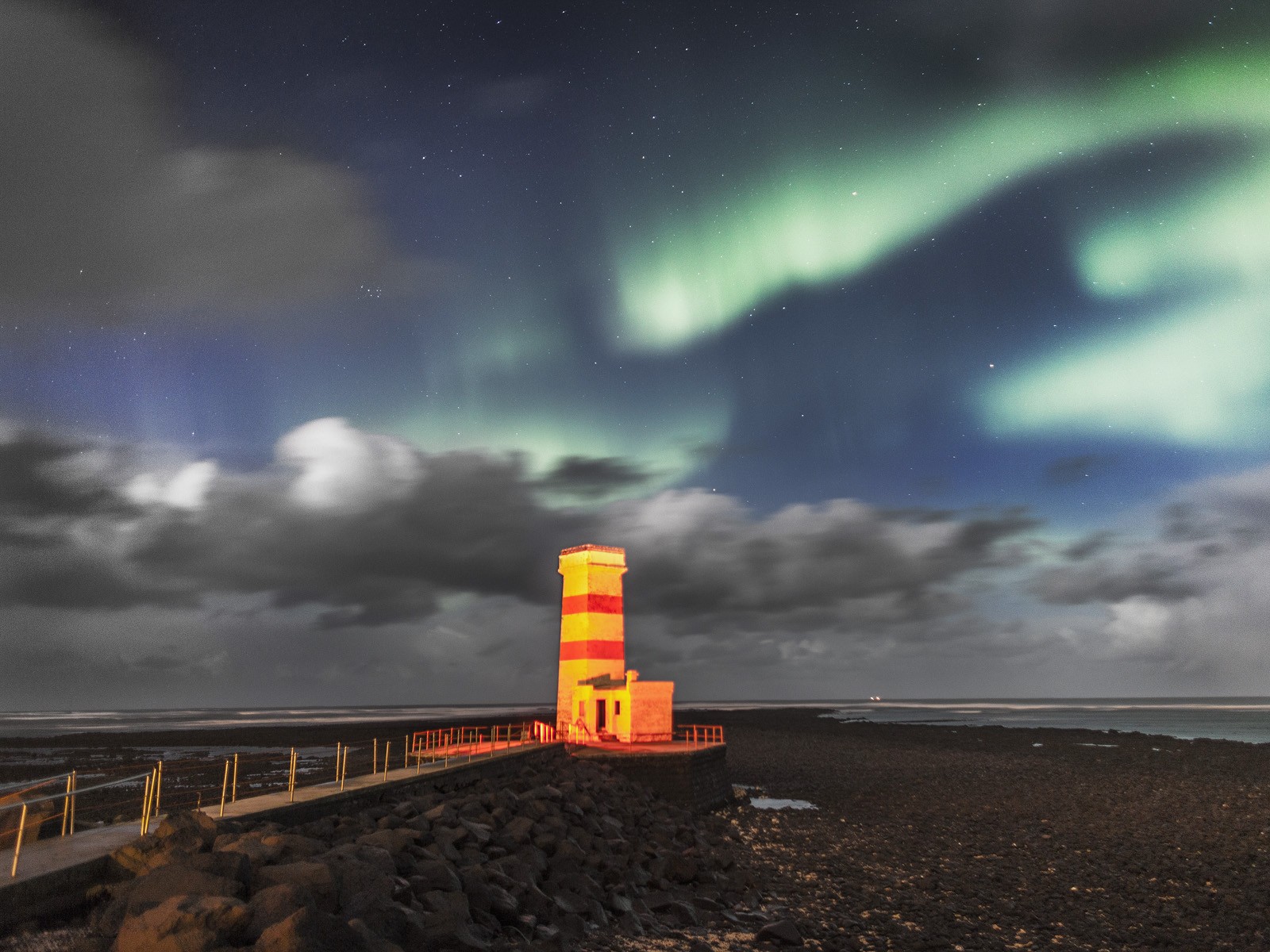 lights, Iceland Wallpaper