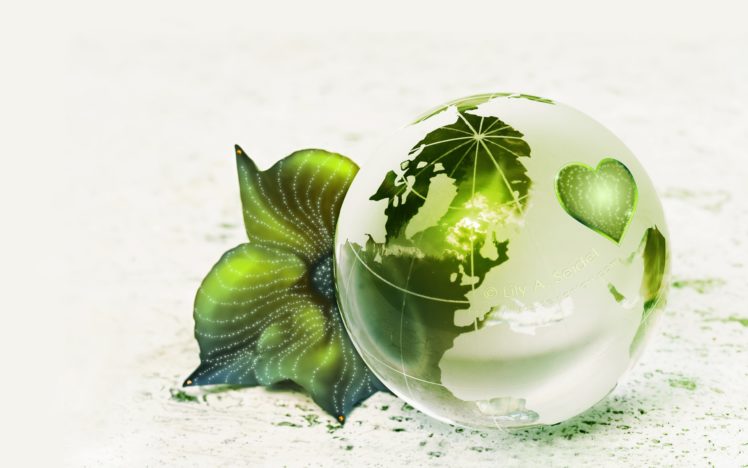 green, Leaf, Earth, Globes, White, Background HD Wallpaper Desktop Background