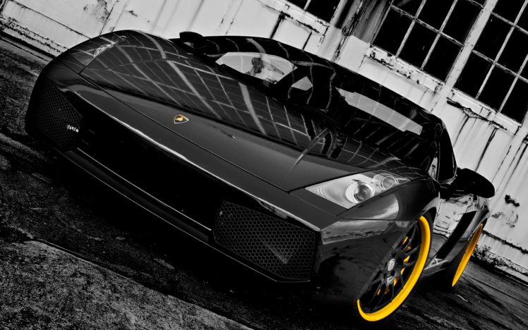 black, Cars, Lamborghini, Gallardo, Three, Sixty, Forged HD Wallpaper Desktop Background