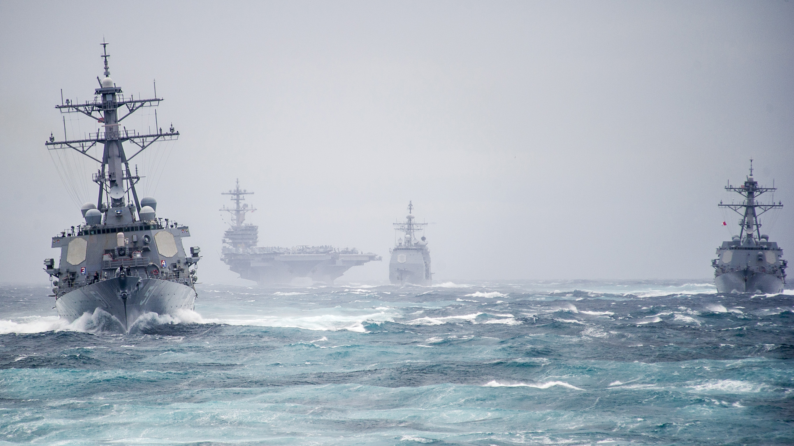 battleship, Ocean, Aircraft, Carrier, Ship, Boat, Military Wallpaper