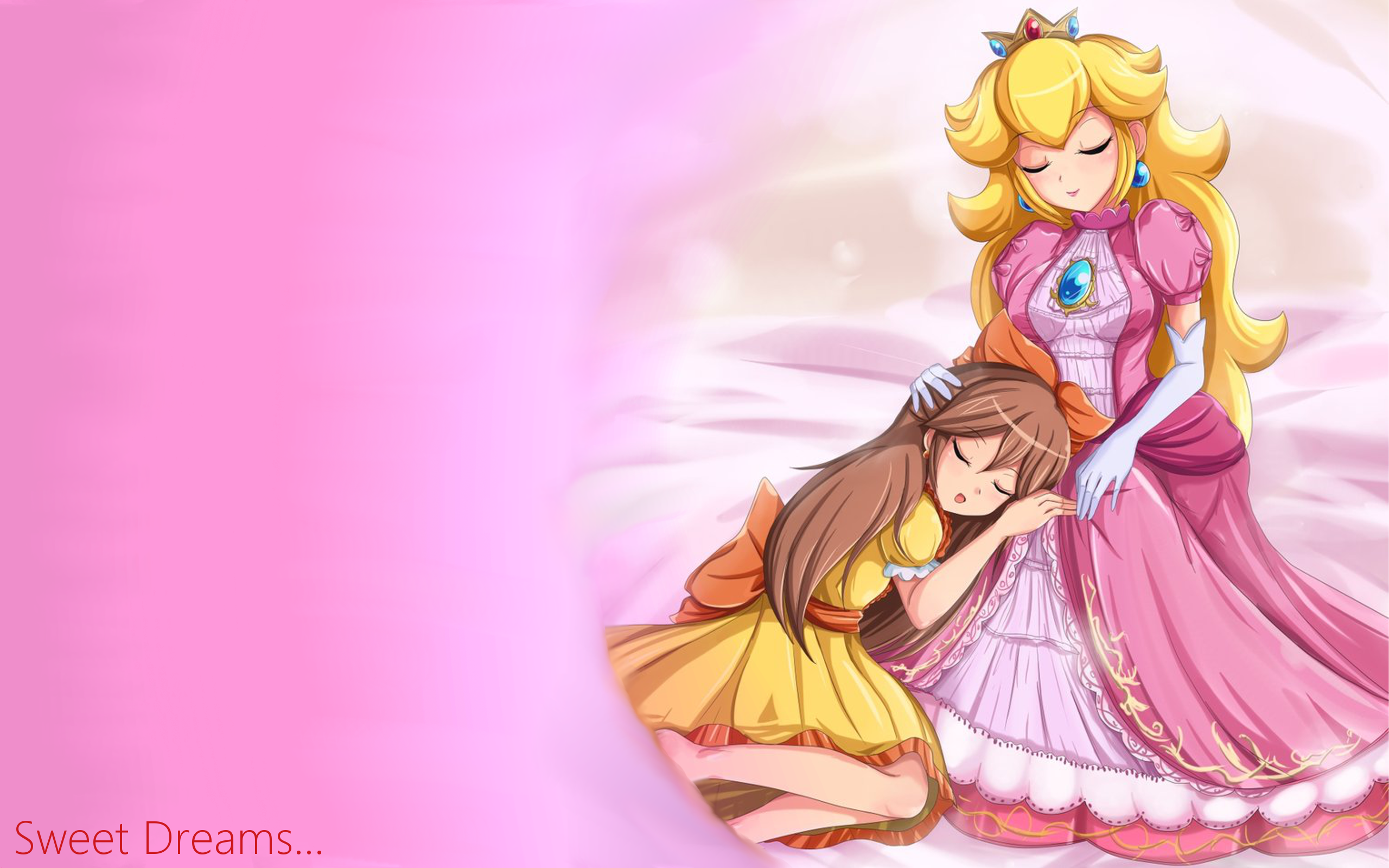 peach, Pink, Mario, Princess, Fantasy, Cartoon Wallpaper