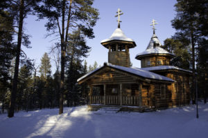 seasons, Winter, Finland, Templs, Lapland, Wooden, Nature, Church, Religion