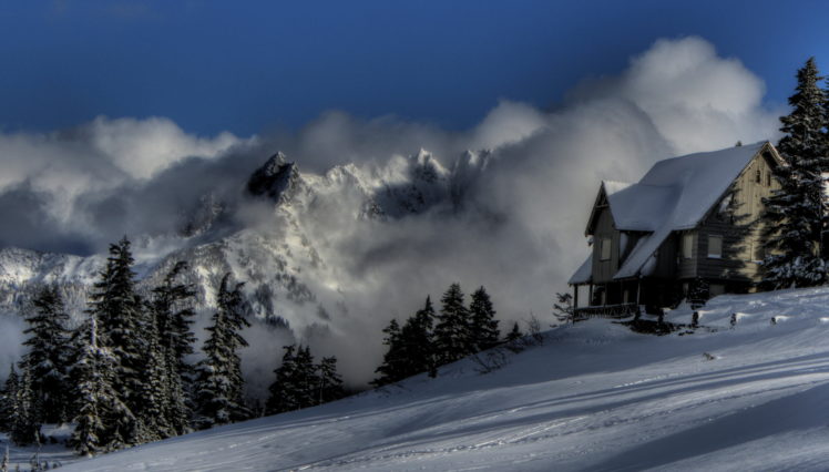 seasons, Winter, Mountains, Snow, Nature HD Wallpaper Desktop Background