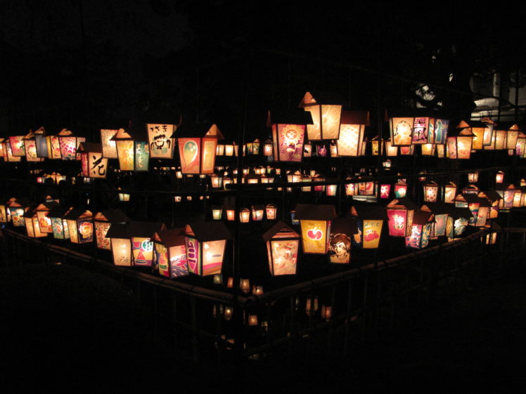 japanese, Lantern, Lamp, Light, Asian, Oriental, Bokeh, Reflection HD Wallpaper Desktop Background