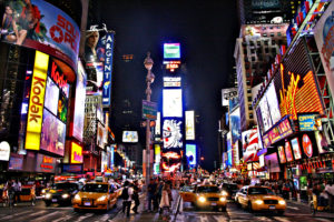 times, Square, New, York, Usa, City, Cities, Neon, Lights, Traffic, Night