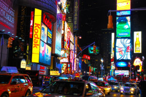 times, Square, New, York, Usa, City, Cities, Neon, Lights, Traffic, Night, Yy