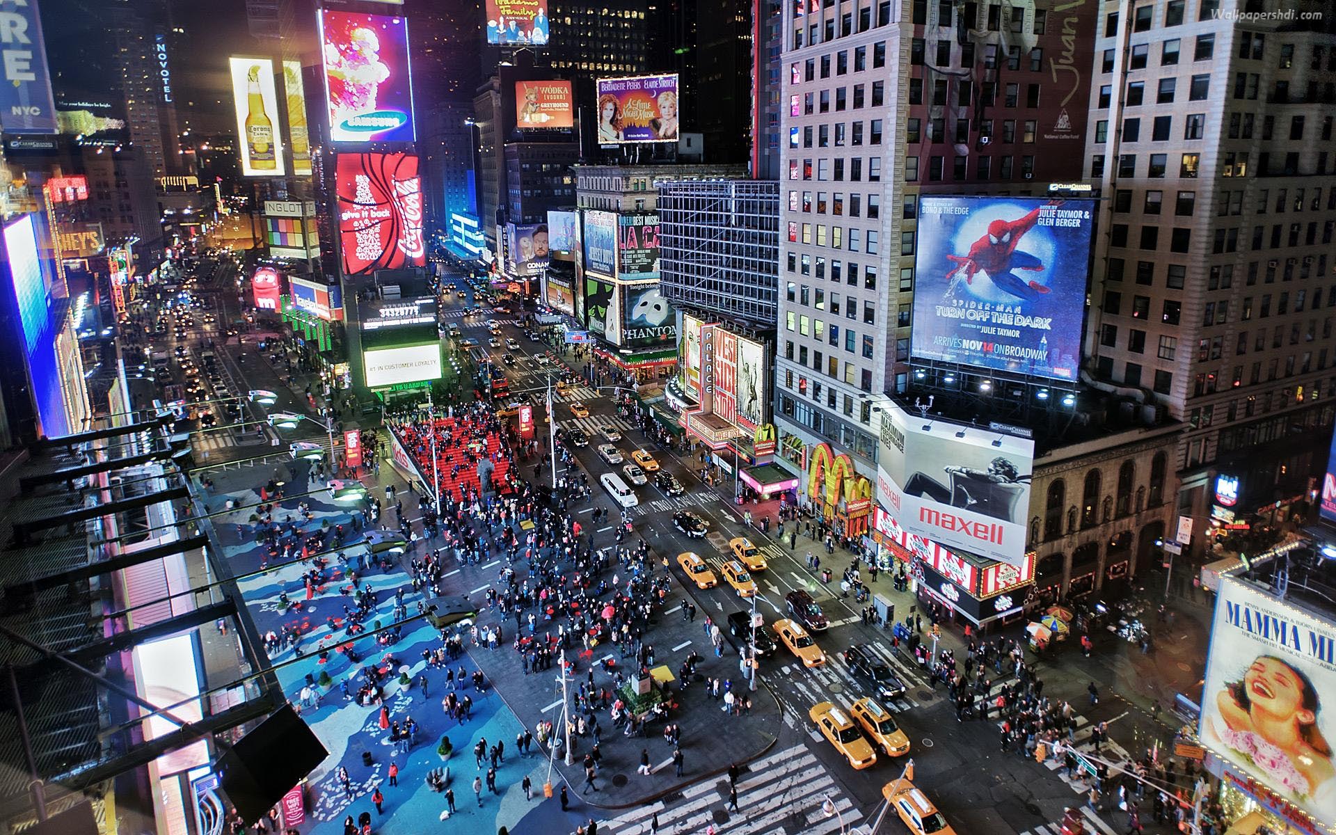 times, Square, New, York, Usa, City, Cities, Traffic Wallpaper