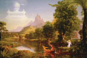 paintings, Thomas, Cole, The, Voyage, Of, Life