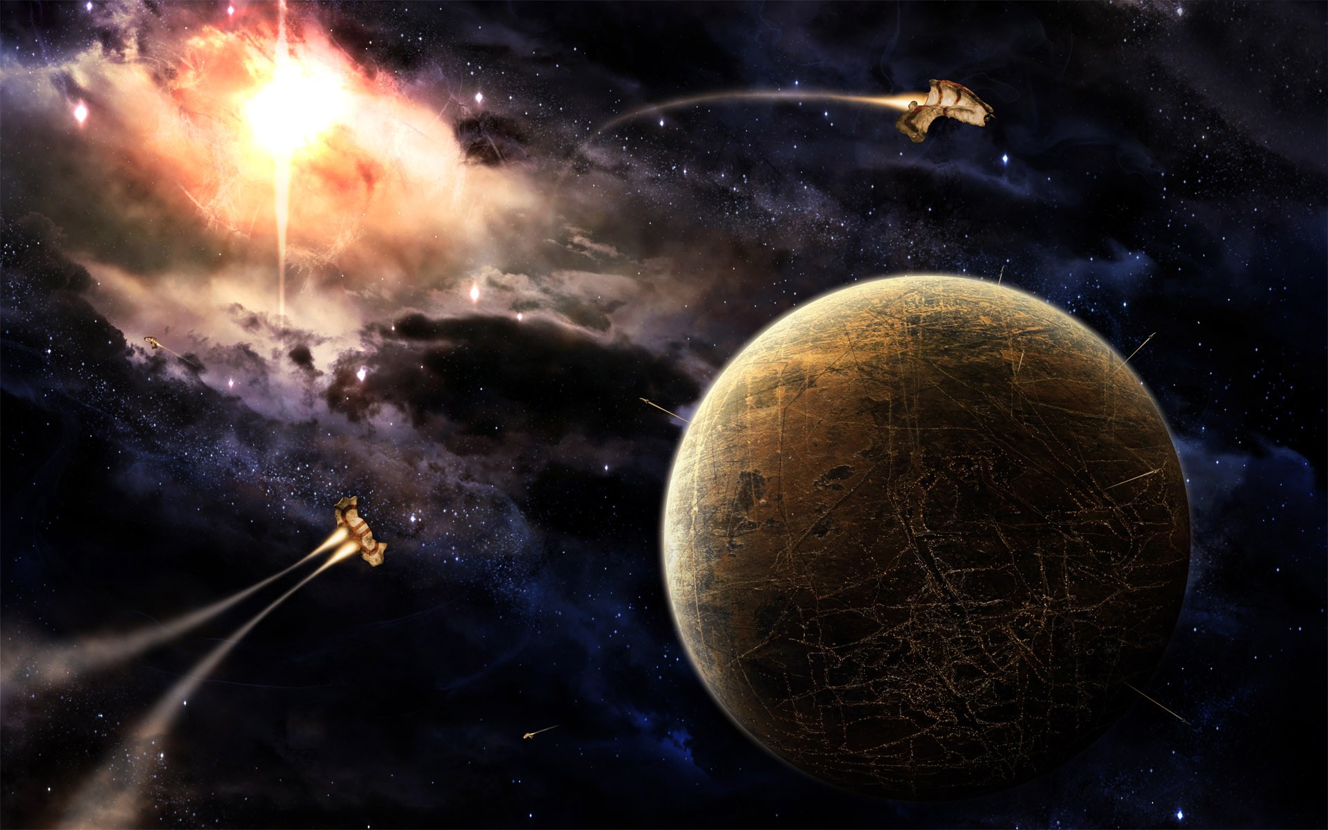 planets, Evolution, Worlds, Space Wallpaper