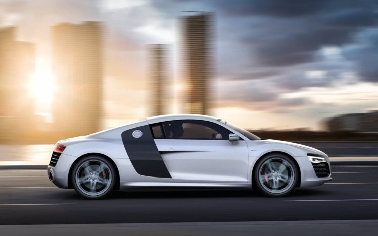 cars, Audi, Roads, Audi, R8, White, Cars, Audi, R8, V10 HD Wallpaper Desktop Background