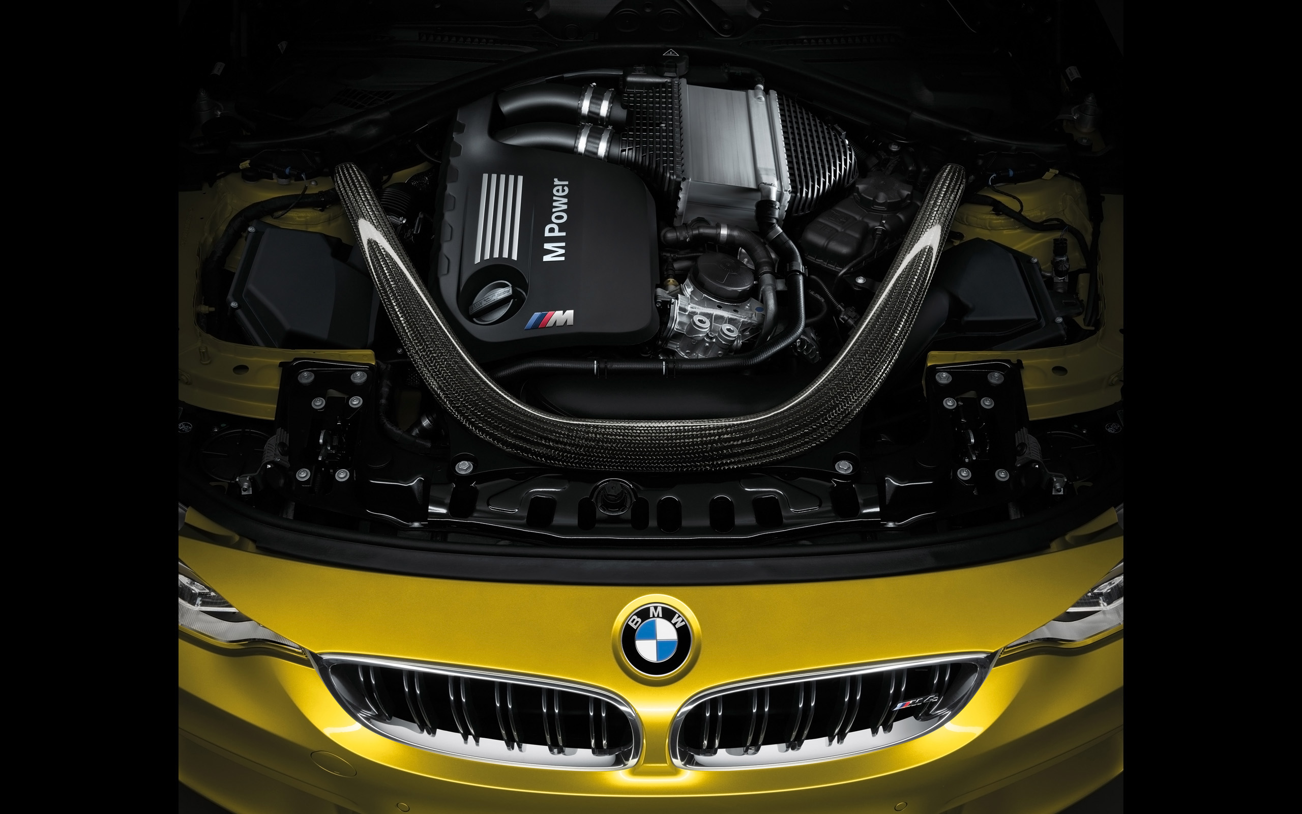 2014, Bmw, M 4, Coupe, Engine Wallpaper