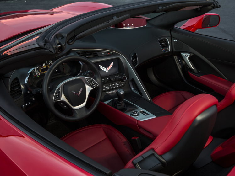 2014, Chevrolet, Corvette, Stingray, Convertible,  c 7 , Muscle, Supercar, Interior HD Wallpaper Desktop Background