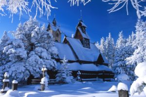 nature, Winter, Poland, Temples