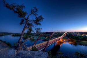 nature, Austin, Bridges, Usa, Texas, Rivers, Cloud, Geography