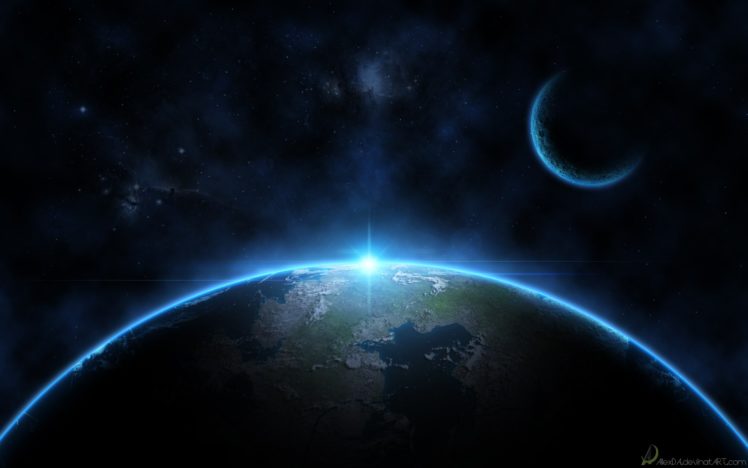moon, Earth, Space HD Wallpaper Desktop Background