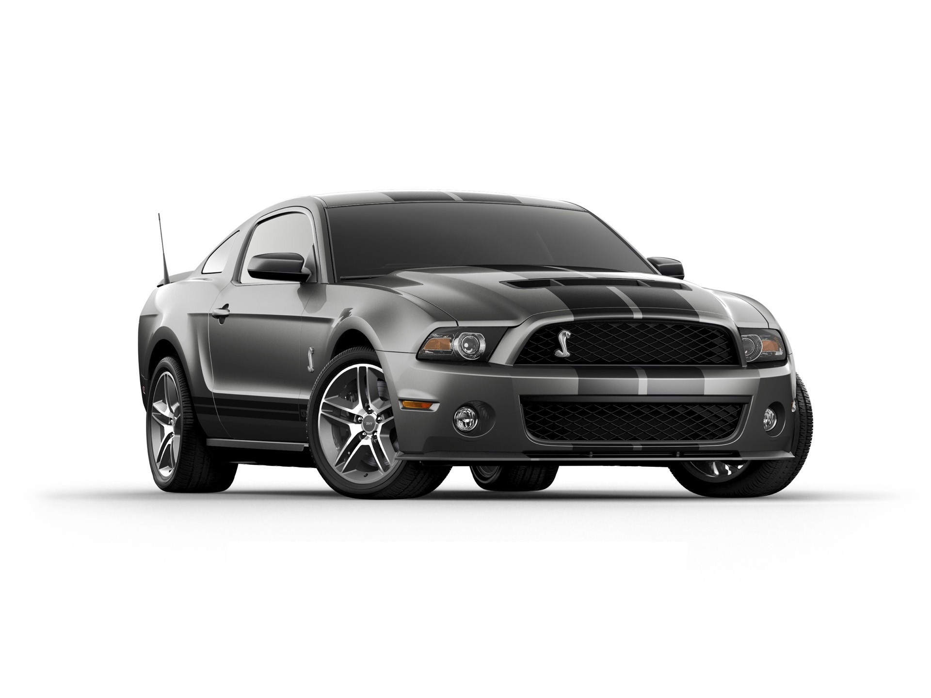 black, Gray, Muscle, Cars, Front, Ford, Shelby, Stripes, Ford, Mustang, Shelby, Gt500 Wallpaper