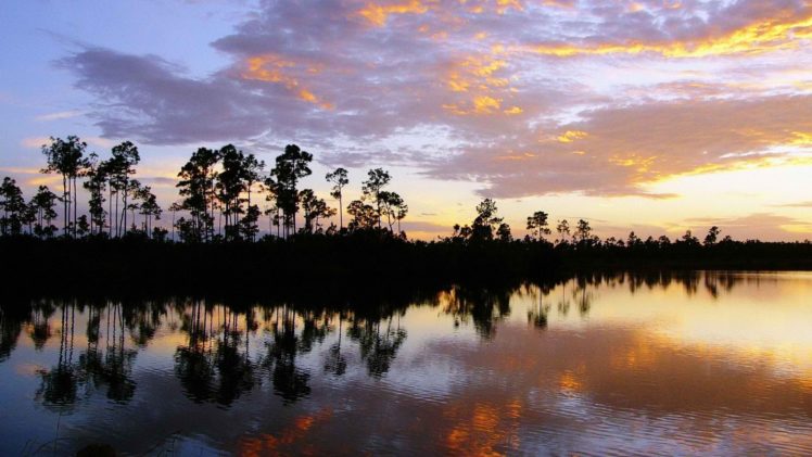 sunset, Clouds, Landscapes, Florida, National, Park HD Wallpaper Desktop Background