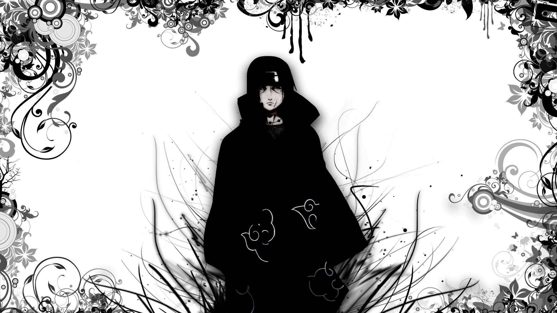 31+ Naruto Manga Wallpaper Black And White Background
