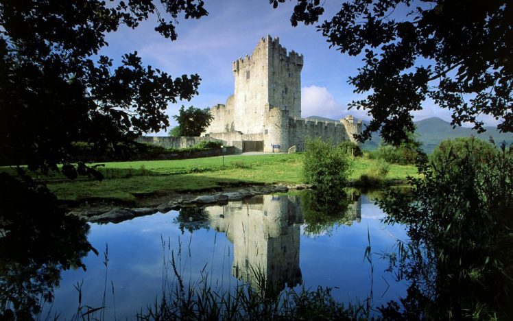 landscapes, Castles, Architecture, Ireland, National, Park, Ross, Castle HD Wallpaper Desktop Background