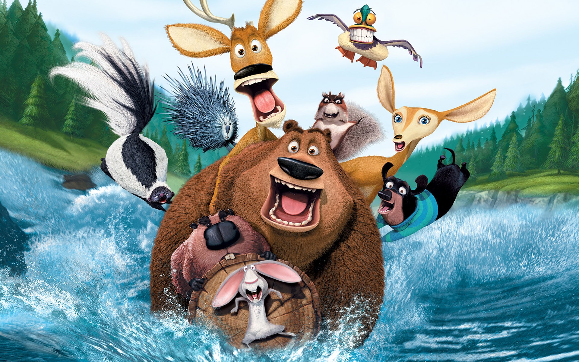 cartoons, Open, Season,  movie Wallpaper