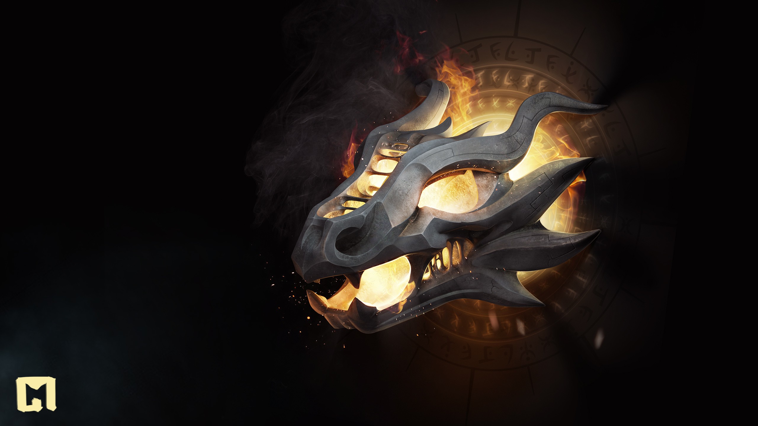 dragons, Fire Wallpaper