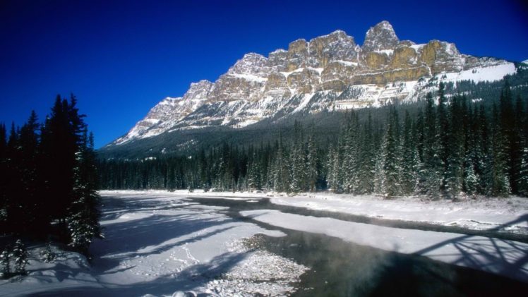 mountains, Canada, Alberta, Banff, National, Park, National, Park, Castle HD Wallpaper Desktop Background