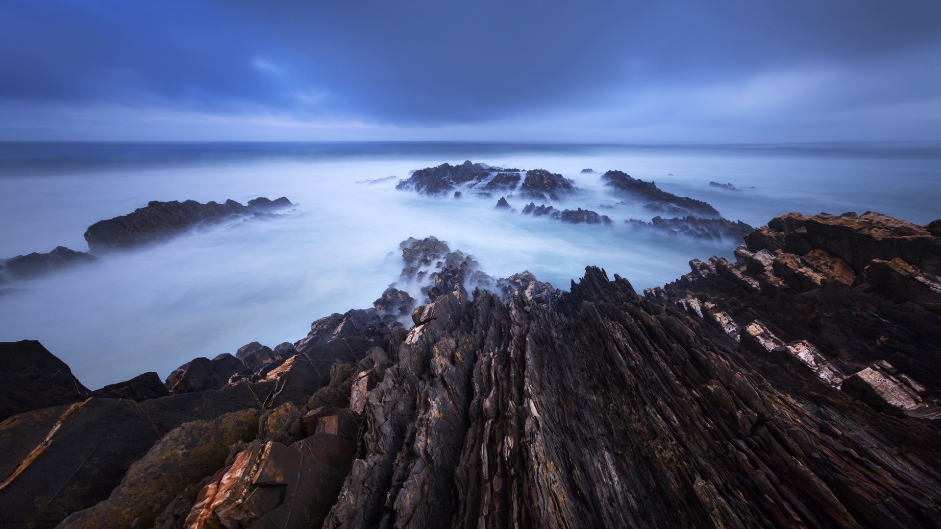 mountains, Landscapes, Nature, Fog, Cliff Wallpaper