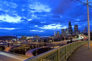 skylines, Seattle, Highway, Cities