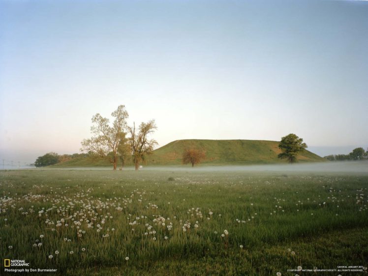 landscapes, Nature, National, Geographic, Illinois, Cohokia HD Wallpaper Desktop Background