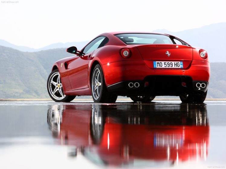 red, Cars, Ferrari, 599, Ferrari, 599, Gtb, Fiorano HD Wallpaper Desktop Background