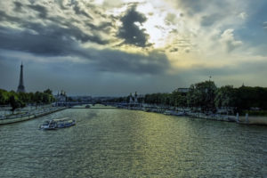 paris, Sunset, Clouds, France, Europe, Boats, Vehicles, Hdr, Photography, Rivers