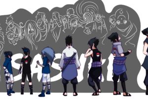 uchiha, Sasuke, Naruto, Shippuden, Evolution, Doodle, Anime, Curse, Mark