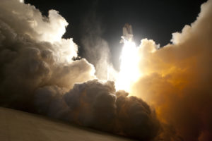 clouds, Night, Space, Shuttle, Nasa, Launch