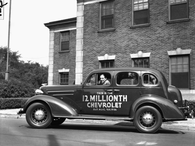 1936, Chevrolet, Master, Deluxe, 4 door, Sport, Sedan,  f d , Retro, Poster HD Wallpaper Desktop Background
