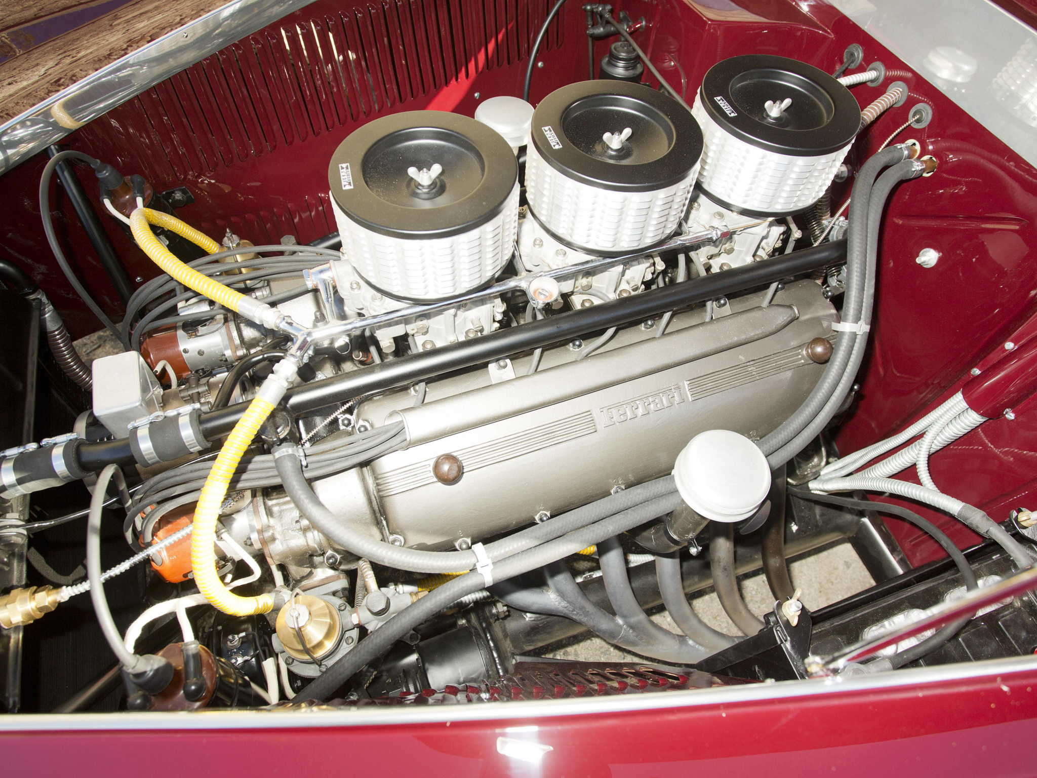 1951, Ferrari, 212, Export, Berlinetta, Supercar, Engine Wallpaper