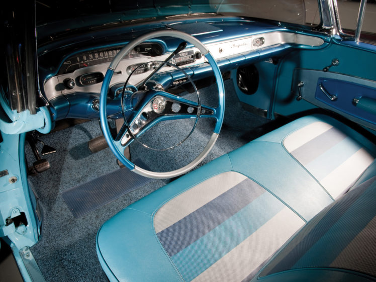 1958, Chevrolet, Bel, Air, Impala, 348, Super, Turbo thrust, Tri power, Convertible, Retro, Interior HD Wallpaper Desktop Background