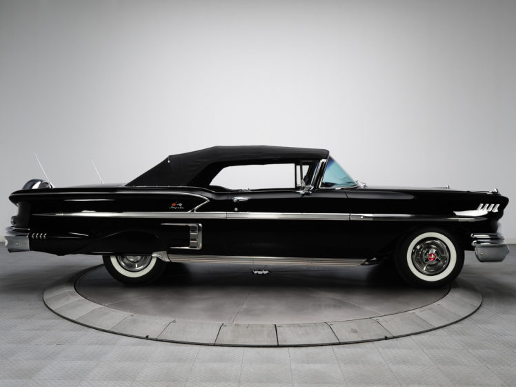 1958, Chevrolet, Bel, Air, Impala, 348, Super, Turbo thrust, Tri power, Convertible, Retro, Muscle HD Wallpaper Desktop Background