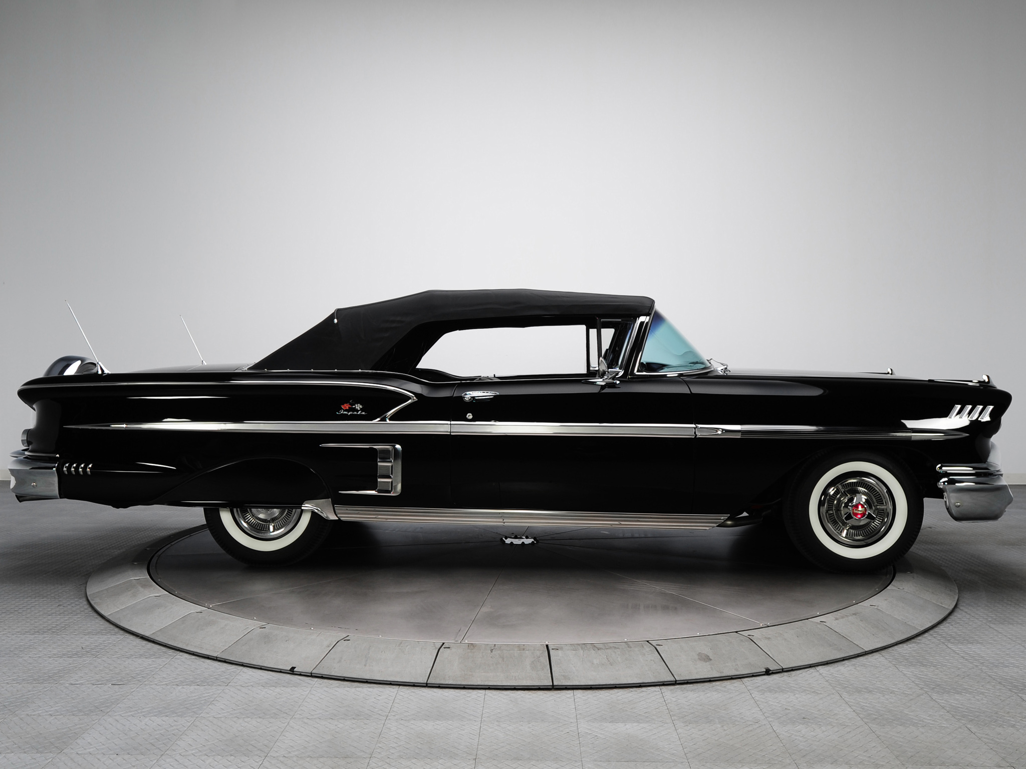 1958, Chevrolet, Bel, Air, Impala, 348, Super, Turbo thrust, Tri power, Convertible, Retro, Muscle Wallpaper