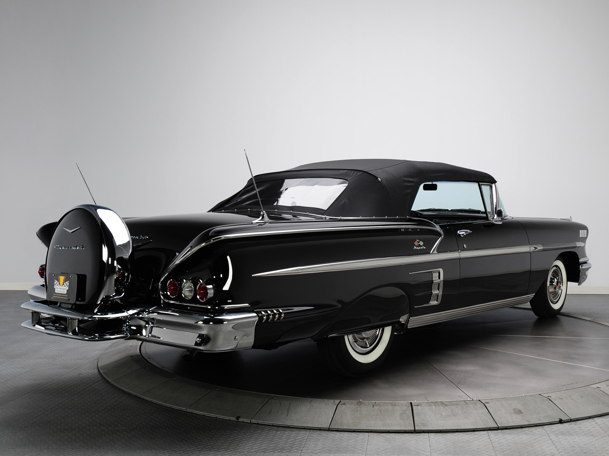 1958, Chevrolet, Bel, Air, Impala, 348, Super, Turbo thrust, Tri power, Convertible, Retro, Fd Wallpaper