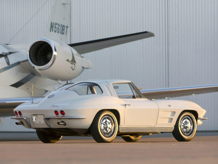 1963, Chevrolet, Corvette, Stingray, L76, 327, 340hp,  c 2 , Muscle, Classic, Supercar, Jet HD Wallpaper Desktop Background
