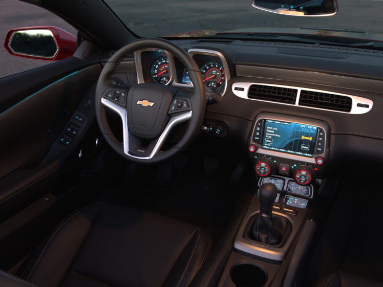 2014, Chevrolet, Camaro, S s, Convertible, Muscle, Intetior HD Wallpaper Desktop Background