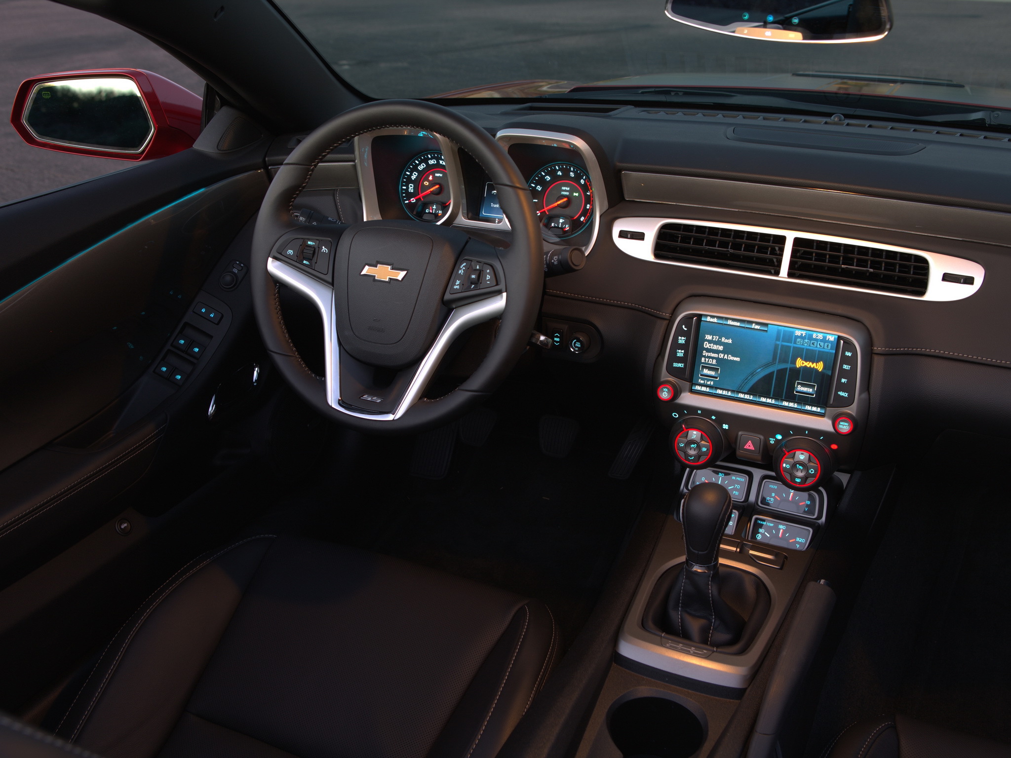 2014, Chevrolet, Camaro, S s, Convertible, Muscle, Intetior Wallpaper