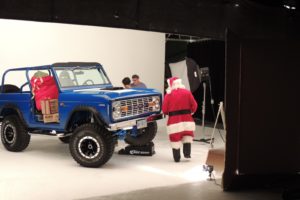 ford, Bronco, 4x4, Suv, Santa, Christmas