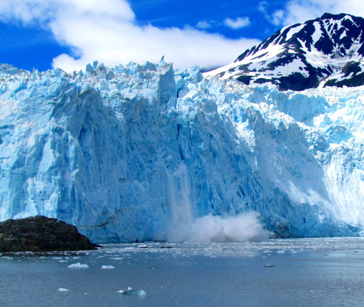 glacier, Calving, Winter, Ice, Snow, Rw HD Wallpaper Desktop Background