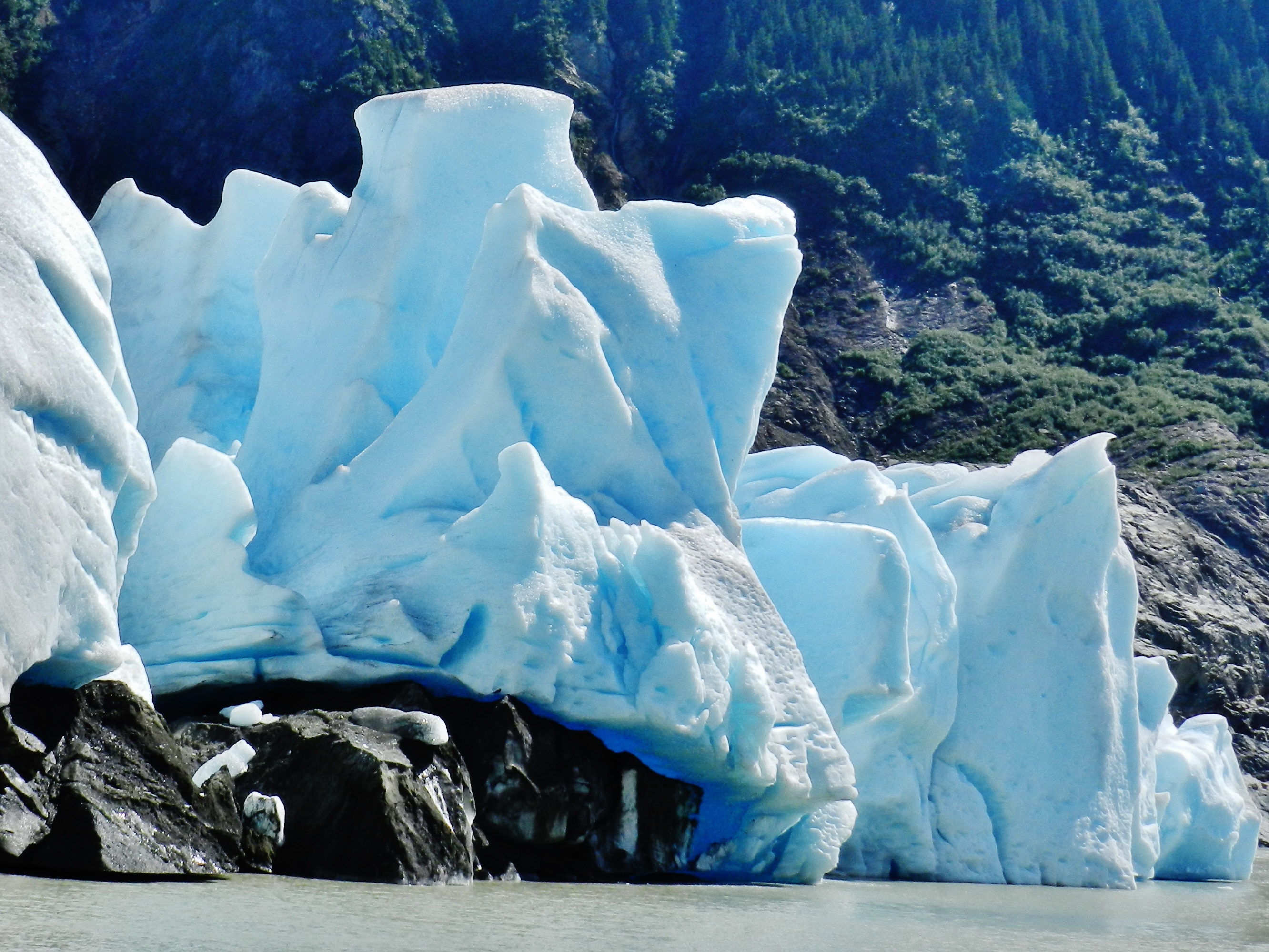 glacier, Calving, Winter, Ice, Snow Wallpaper