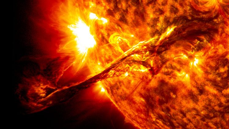 solar, Flare, Sun, Fire, Glow, Psychedelic, Space, Abstract, Stars HD Wallpaper Desktop Background