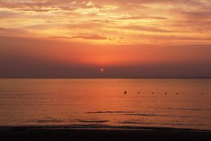 sunset, Dawn, Sea, Beaches