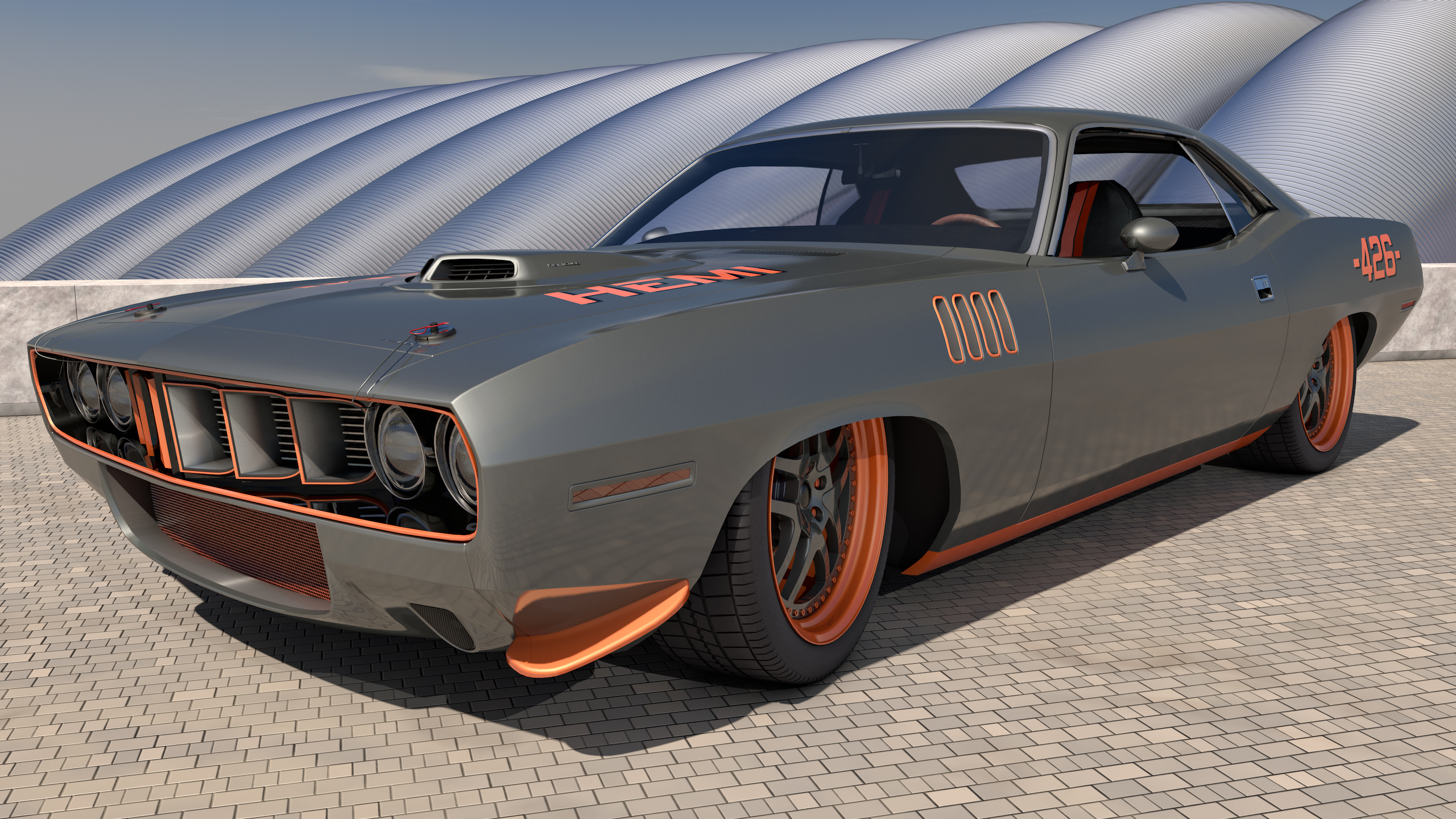 1971, Plymouth, Cuda, 426, Pro touring Wallpapers HD / Desktop and Mobile B...